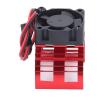 FILFEEL RC Fan for 540 550 Motor, Aluminum Heat Sink Cooling Fan with ABS Material, 29cm Cable, SCX10 90046 AXI03007 Gen8 VS4-10, 30 x 30 x 10mm (Red) view 1