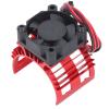 FILFEEL RC Fan for 540 550 Motor, Aluminum Heat Sink Cooling Fan with ABS Material, 29cm Cable, SCX10 90046 AXI03007 Gen8 VS4-10, 30 x 30 x 10mm (Red) view 2