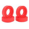 FILFEEL RC Tire Insert Set of 4 with Premium Silicone, Improves Climbing Performance and Road Grip for 1/10 Crawler Car 1.0 Inch Tires, Abrasion and Easy to Install for (Red) view 1