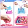 Bbiamsleep Unicorn Sensory Bin, 493 Pcs Unicorn Sensory Set with Sandbox 6 Castle Mould 9 Tools for Home Decor view 4