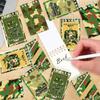 122PCS Camo Party Favors Set, 50 Stickers, 12 Assemble Stickers, 12 Button Badges, 12 Mini Notepads, 12 Slap Bracelets, 12 Rubber Bracelets, 12 Goodie Bags for Army Hunting Military Party Supplies view 4