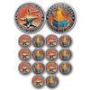 16Pcs Dumpster Fire Challenge Coin - Funny Desk Accessories for Work - Emotional Support Pocket Token Gift - Hilarious Coin Office Gift - Employee Appreciation Medal (Classic) view 1