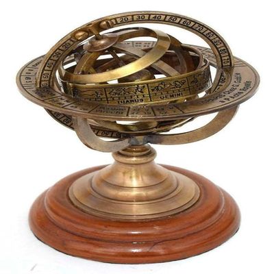 Antique Style Sphere Astrolabe Nautical Marine Tabletop Globe ~ Armillary Sphere Globe Spherical Astrolabe 5" Inch