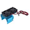 FILFEEL ESC Cooling Fan and Motor Fan Set for with Aluminum Alloy & Plastic, Compatible with Velineon 3s, IP44 Water Proof Rating for RC Vehicles (Blue) view 4