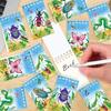 122PCS Insect Bug Party Favors Set, 50 Stickers, 12 Assemble Stickers, 12 Button Badges, 12 Mini Notepads, 12 Slap Bracelets, 12 Rubber Bracelets, 12 Goodie Bags for Garden Reptile Party Supplies view 4