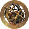 Antique Globe Nautical Brass Engraved Brass Tabletop Armillary Nautical Sphere Globe Items view 2