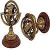 Antique Globe Nautical Brass Engraved Brass Tabletop Armillary Nautical Sphere Globe Items view 4