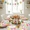 150 Pack Easter Party Supplies Set, Happy Easter Dinnerware Set Includes Heavy Duty Dessert Dinner Plates and Luncheon Napkins for Spring Birthday Party Decorations Table Decor, Serves 50 view 2