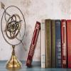 Brass Nautical Artifact Sphere Globe with Pierced Arrow Brass | Collectible Figures for Homes view 2