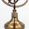 Brass Nautical Artifact Sphere Globe with Pierced Arrow Brass | Collectible Figures for Homes view 4