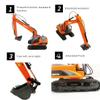 funnyndiy 1/14 Scale Long Arms Remote Control Excavator Gift, 2.4GHz RC 15CH Long-Arm Excavator Model, Best Gift for 8+ Years Old Boys Adults (RTR Version) view 2