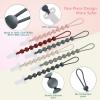 6-Pack Silicone Pacifier Clips for Babies, Safe Teething Beads, Rust-Free Holders, Baby Boy and Girl Essentials, Newborn Must-Have Accessories, BPA-Free view 3