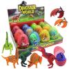 12 PCS Easter Eggs Filled with Dinosaur Toys - Surprise Hatching Eggs for Kids | Perfect for Easter, Birthday Party Favors, Fun Educational Toys for Home & School Play view 1