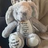 2025 Easter Personalized Plush Bunny Custom Name Children'S First Bunny Gift Newborn Memorial Gift Encouragement Gift (when you miss me hore no fear tusthug me tight and know i am here) view 2