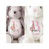 2025 Easter Personalized Plush Bunny Custom Name Children'S First Bunny Gift Newborn Memorial Gift Encouragement Gift (Easter Style A) view 1