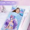 Kids Sleeping Bag Toddler Nap Mat with Removable Pillow, Large Foldable Sleeping Bag for Girls Boys, Easy Clean Slumber Bag with Double Zip for Camping School Preschool Daycare, 5924 inch view 4