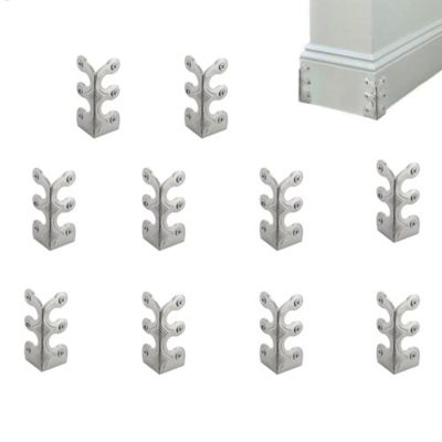 10PCS Skiffers, Skiffers Brass Corner Protectors, Skiffers Baseboard Corner Protectors, Baseboard Corner Protectors, Solid Brass Skirting Board Corner Protectors