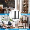 2Pcs 3D Floating Coin Display Frame Box Jewelry Holder Case W/Stand Kits view 2