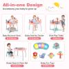 BABY JOY 5 in 1 Baby Activity Center, Baby Jumpers and Bouncers with Removable Toys, Lights & Music, 3 Adjustable Heights, Interactive Play Center for Toddlers Boys Girls 6-36 Months (Pink) view 2