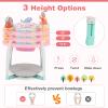 BABY JOY 5 in 1 Baby Activity Center, Baby Jumpers and Bouncers with Removable Toys, Lights & Music, 3 Adjustable Heights, Interactive Play Center for Toddlers Boys Girls 6-36 Months (Pink) view 4