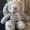 2025 Easter Personalized Plush Bunny Custom Name Children'S First Bunny Gift Newborn Memorial Gift Encouragement Gift (heaven is only a hug away) view 2