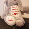 2025 Easter Personalized Plush Bunny Custom Name Children'S First Bunny Gift Newborn Memorial Gift Encouragement Gift (heaven is only a hug away) view 3