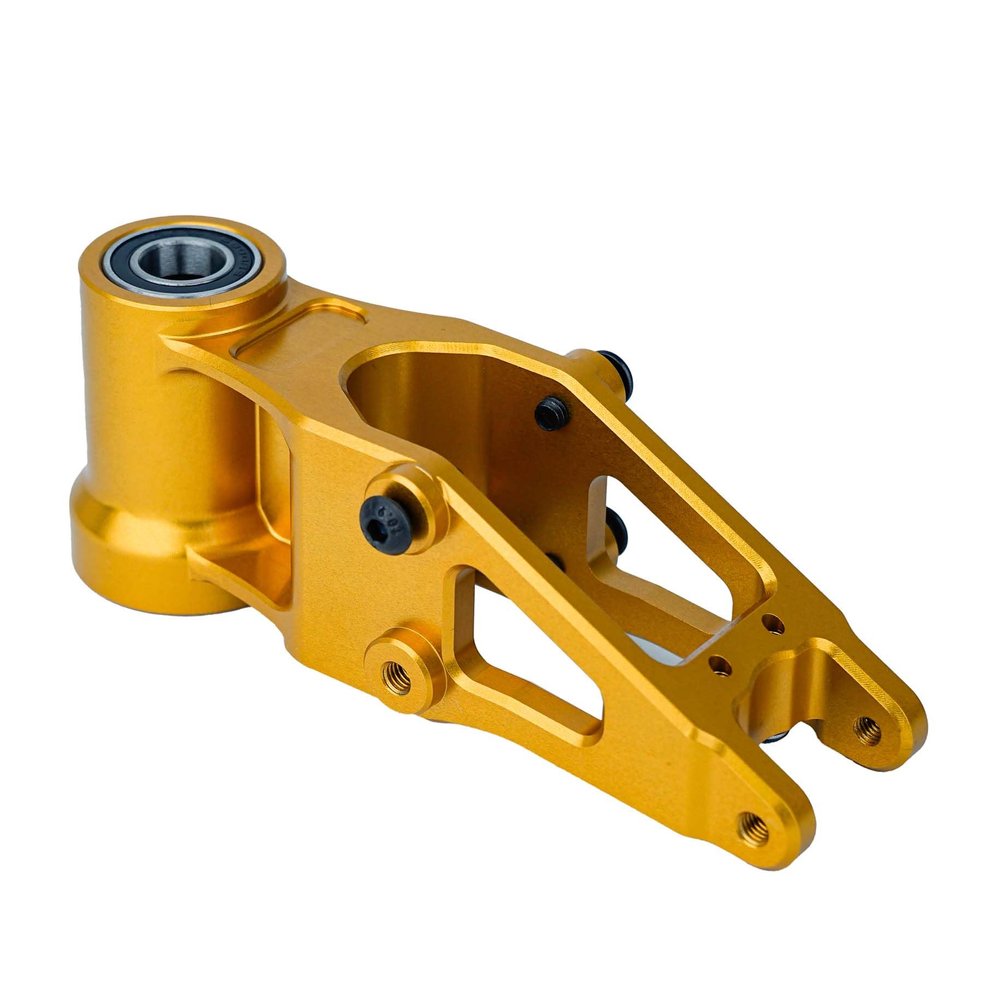 BeaxTurbo Racing Upgrade Parts CNC Aluminum 7075# Front Bulkhead for losi promoto mx 1/4 LOS261012 (Gold)