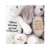 2025 Easter Personalized Plush Bunny Custom Name Children'S First Bunny Gift Newborn Memorial Gift Encouragement Gift (Hold me close when you need me) view 1