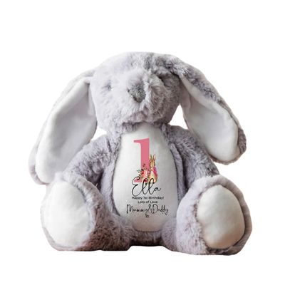 2025 Personalized Easter Bunny Plush Toys Kids First Easter Gifts Cute Animal Toys Easter Kids Gifts Toddler Toys Easter Basket Stuffer