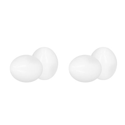 50 Pcs False Eggs Plastic Solid Simulation Eggs for Dove Breeding Hatching, Multifunctional Accessory for Home Use