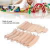 Wooden Trains Track Set for Toddlers Assembly Kit Building Toys Educational DIY Wooden Trains Track Expansion Pack (Pack A) view 2