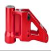 BeaxTurbo Racing Upgrade Parts CNC Aluminum 7075# Front Bulkhead for losi promoto mx 1/4 LOS261012 (red) view 2