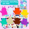 EZCRA Unicorn Hand Puppet Making Kit for Kids Age 5-8 - DIY Puppet Making Craft Kit - Creative Arts & Crafts Set, Educational Gift - Pretend Play Toys - 8 Projects, Extra Stickers for Decoration view 3