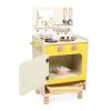 Janod - Wooden Children's Kitchen - Equipped with Oven, Sink and 11 Accessories Included - Rotating Sound Buttons - Imitation Toy and Learning - from 2 Years, J06641, Yellow view 2