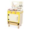 Janod - Wooden Children's Kitchen - Equipped with Oven, Sink and 11 Accessories Included - Rotating Sound Buttons - Imitation Toy and Learning - from 2 Years, J06641, Yellow view 3