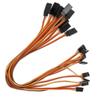 10pcs 300mm 11.8in Servo Extension Lead Wire Cable 26AWG Universal JR Spektrum Futaba view 1
