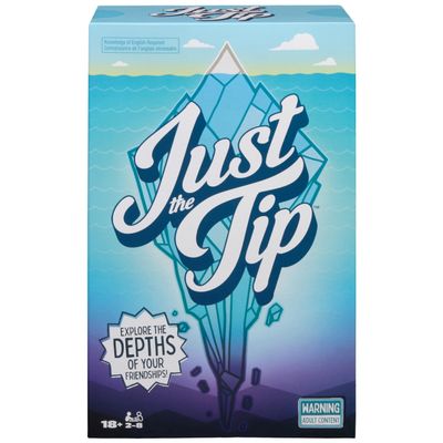 Spin Master Games, Just The Tip  Explore The Depths of Your Friendships, Galentine's Day Party Game, Adult Card Game, Valentine's Day Gifts for Couples, 2-8 Players, for Ages 18 & Up