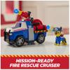 Paw Patrol Fire Rescue: Chase Rescue Fire Cruiser with Action Figure, Projectile Launcher, and Toy Truck, Kids Toys for Boys & Girls Ages 3 and Up view 2