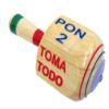 Mexican Wooden Toma Todo Spinning Top, 6 inch Jumbo XL Traditional Game, Handcrafted view 2
