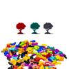 BoardGameSet 50PCS Forest Tree Meeple Token | Board Game Pieces Accessories Meeples, Brown view 1