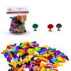 BoardGameSet 50PCS Forest Tree Meeple Token | Board Game Pieces Accessories Meeples, Brown view 3