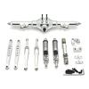 for Wltoys for 124006 12423 12427 12428 12429 1/12 RC Car Upgrade Parts Kit Metal Rear Axle Drive Shaft Shock Absorber Trailing Arms RC Upgrade Accessories(Silver) view 1