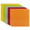 Annakideya 10PCS Block Boards Classic baseplates 25.5 * 25.5cm Wall Assembly DIY Desktop Building mat Plates Compatible with All Major Brands Base Plates,5 Multi Colors view 1