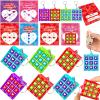 24 Pack Valentines Gifts Cards for Kids, Valentines Day Cards with Tic Tac Toe Keychains for Teens Boys Girls Classroom Exchange School Prizes Reward, Valentine Party Favors, Party Greeting Cards view 1
