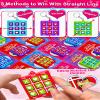 24 Pack Valentines Gifts Cards for Kids, Valentines Day Cards with Tic Tac Toe Keychains for Teens Boys Girls Classroom Exchange School Prizes Reward, Valentine Party Favors, Party Greeting Cards view 3