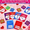 24 Pack Valentines Gifts Cards for Kids, Valentines Day Cards with Tic Tac Toe Keychains for Teens Boys Girls Classroom Exchange School Prizes Reward, Valentine Party Favors, Party Greeting Cards view 4