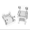 BeaxTurbo Racing Upgrade Parts CNC Aluminum # 7075 Pull Rod Knuckle & Skid PLT for losi promoto mx 1/4 LOS264001 (Silver) view 4