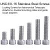 5pcs/Set 3/8inch Astronomical Telescope Locking Screws UNC3/8-16 Stainless Steel(45mm) view 2