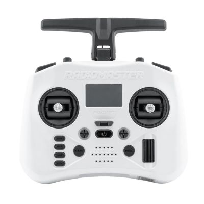Radiomaster Pocket Crush ExpressLRS Radio Controller 2.4G 16CH ELRS Transmitter Hall Gimbal for RC FPV Drone Quadcopter Remote Control (Frost White-ELRS M2)