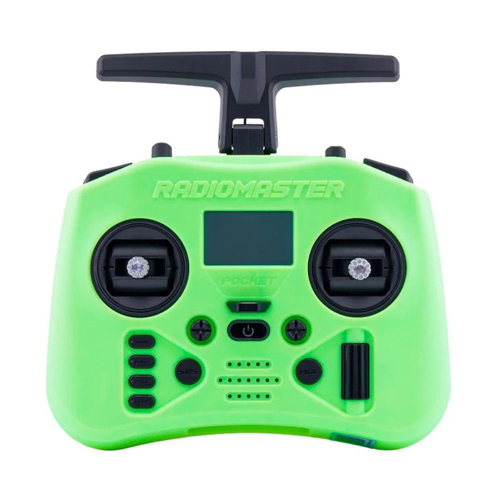 Radiomaster Pocket Crush ExpressLRS Radio Controller 2.4G 16CH ELRS Transmitter Hall Gimbal For RC FPV Drone Quadcopter Remote Control NEW (Mint Mist-ELRS M2)